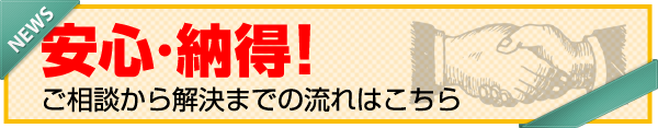安心・納得！ご相談から解決までの流れはこちら